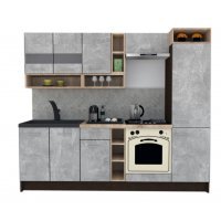 Bucatarie COSSY NEW 250 B2 Wenge / Decor 4298